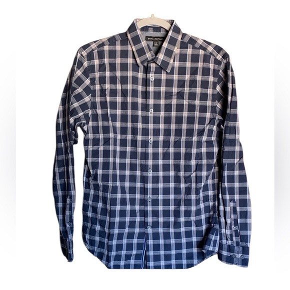Banana Republic Other - Banana Republic mens button up shirt size small navy preppy business casual